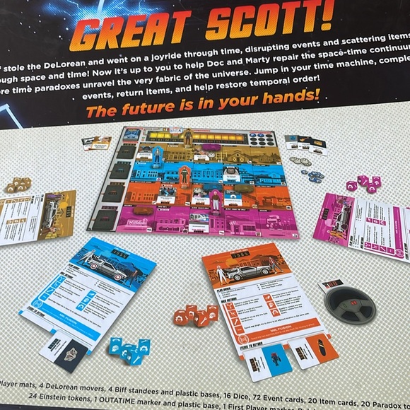 Back to The Future Strategy Game for Ages 10 Years Up - Dice Through Time - Picture 2 of 5